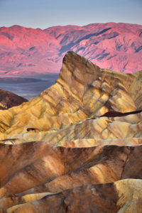 USA, United States of America, Nevada, Death Valley National Park, Zabriskie Point, Sierra Nevada, California USA, United States of America, Nevada, Death Valley National Park, Zabriskie Point, Sierra Nevada, California